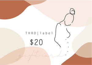 Open image in slideshow, THRD label gift card
