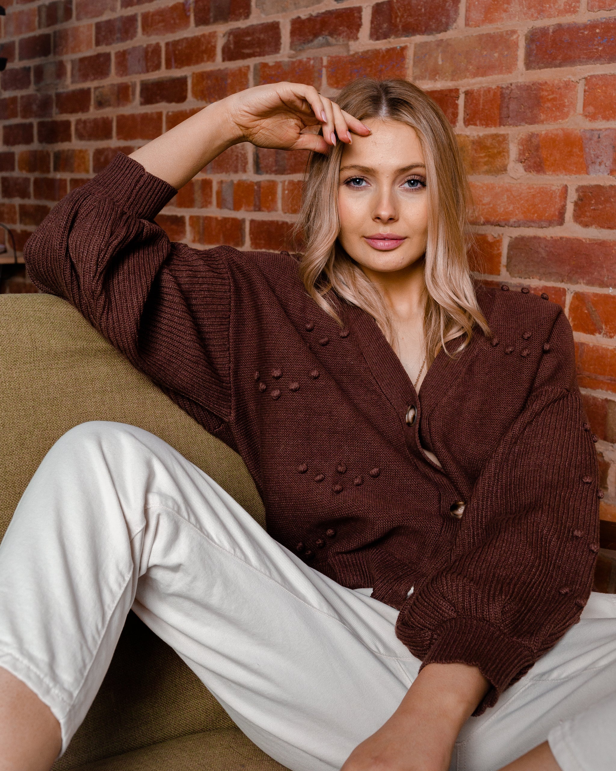 herlipto Be Mine Emblem Knit Cardigan CARDIGANS – Thrdlabel